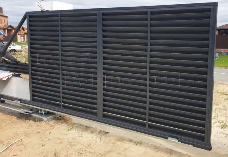 Забор-жалюзи в Рудном фотография