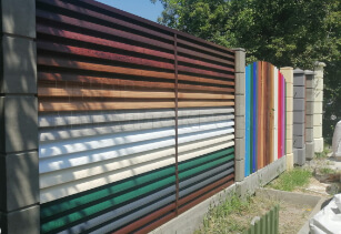 Забор жалюзи под дерево Орех в г. Рудном